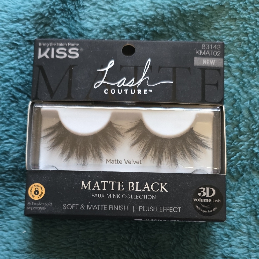 Kiss Matte Black Faux Mink Lashes